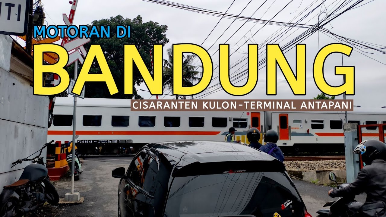 Motoran keliling kota bandung | suasana perjalanan menuju terminal antapani via cingised 