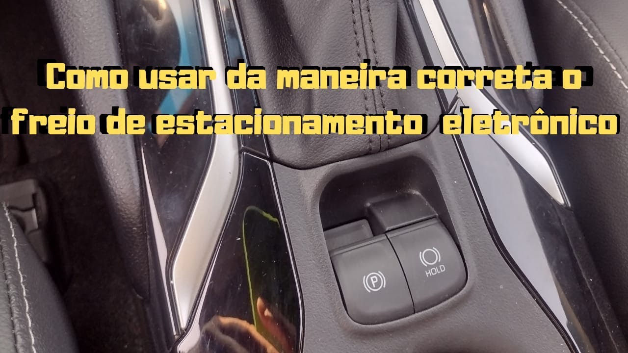Como puxar o freio de mão eletrico  Novo Corolla Cross