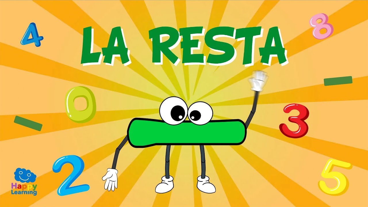 Aprendiendo a restar  La Resta | Vídeos Educativos para niños