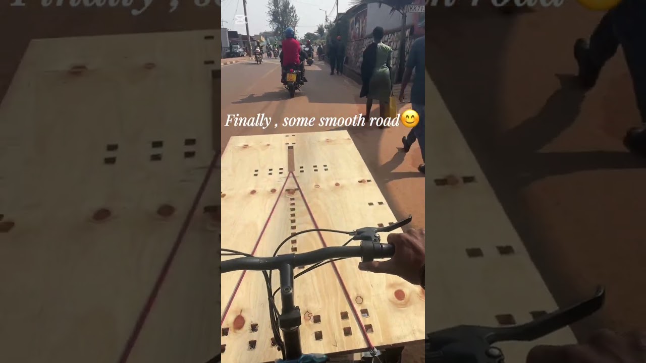 Ride with me on my home built DIY Electric Cargo bike, made in Rwanda by a Nigerian