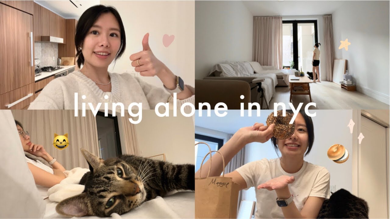 紐約上班族獨居vlog | 曼哈頓生活吃什麼？網紅排隊貝果店、東村日式精緻甜點🍨