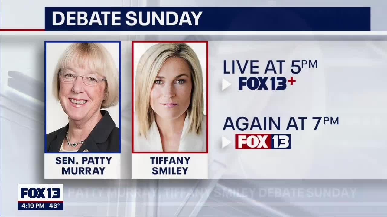 Here's how to watch the Patty Murray v Tiffany Smiley debate on FOX 13
