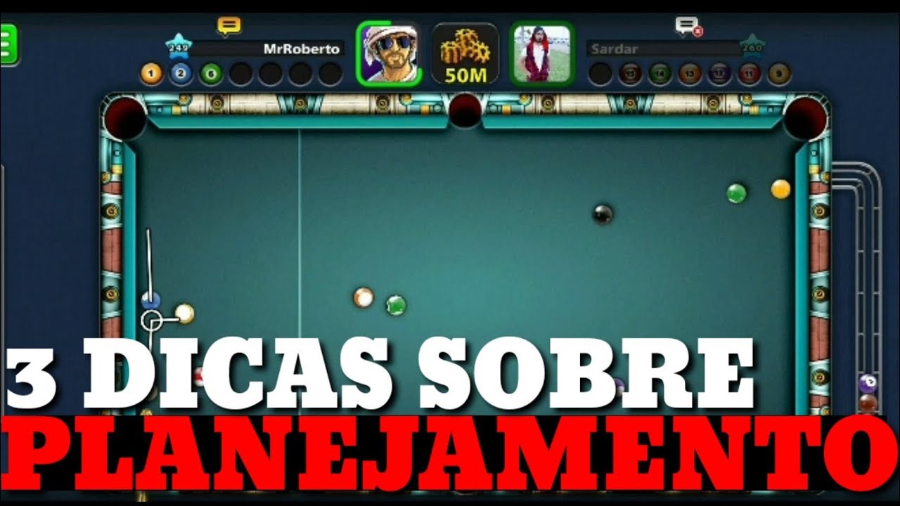 3 DICAS DE PLANEJAMENTO DE JOGO! MR. ROBERTO 8 BALL POOL