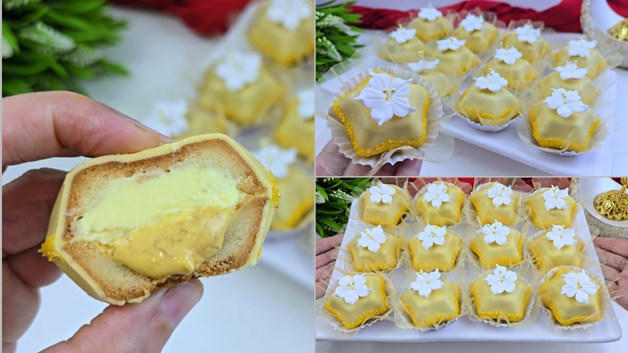 حلويات العيد / حلوة بذوق الليمون 🍋  و بحشو لذيذ 😋 جدا