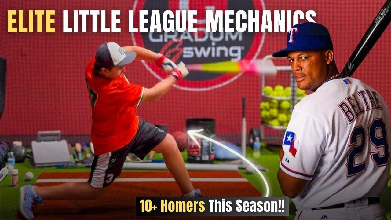 How to Swing Like an MLB Player | Little League Swing Mechanics(Adrián Beltré Breakdown)
