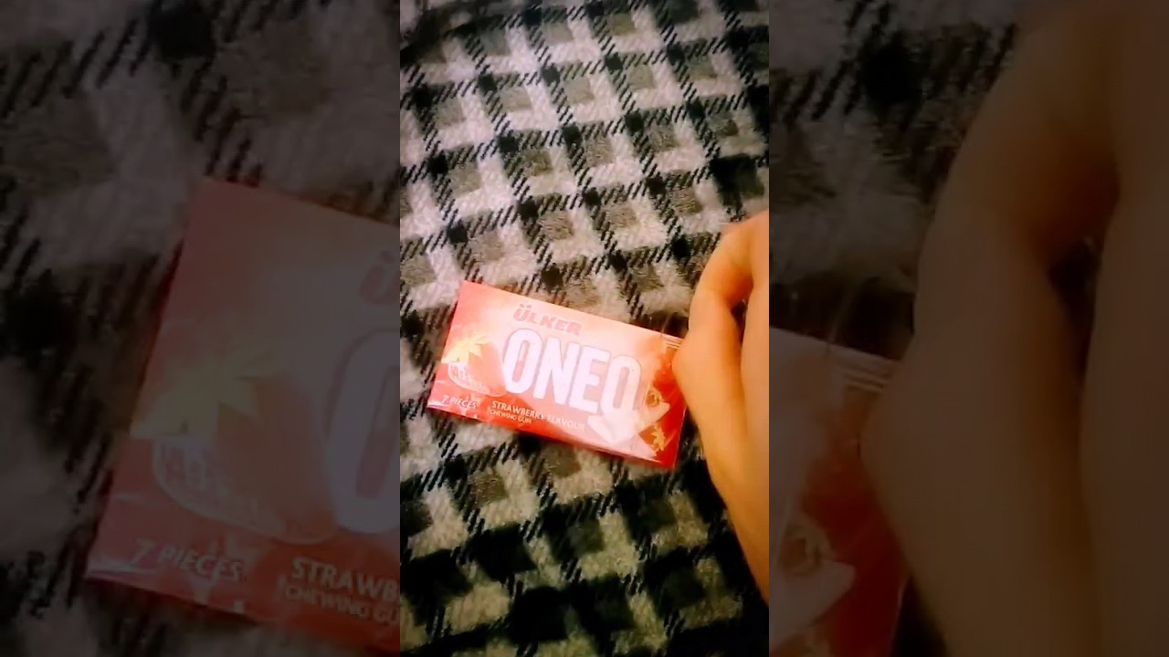 #asmr #asmrrelax #yummy #gum #ulker #oneo #strawberry #flavourstrawberry #rec #top