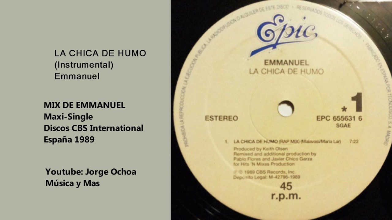 La Chica de Humo - Instrumental- Emmanuel (1989)