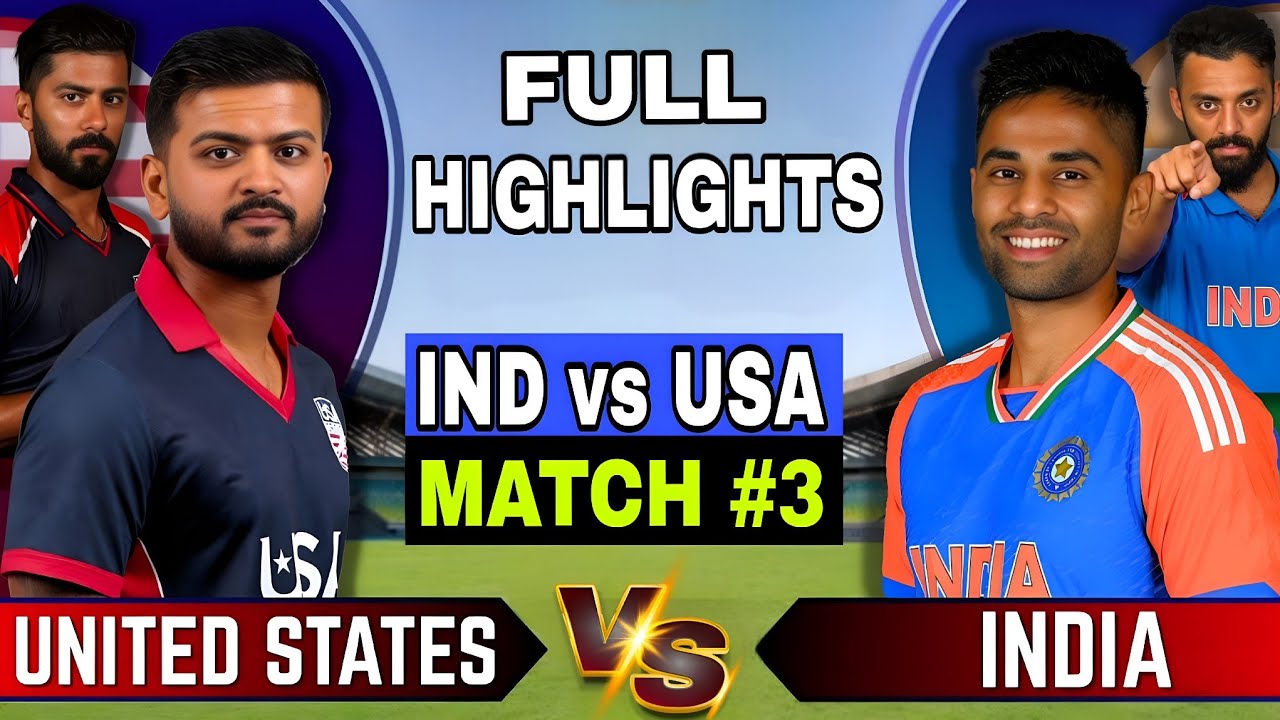 IND vs USA match Full Highlights | ind vs usa today match full highlights | T20 world cup Highlights
