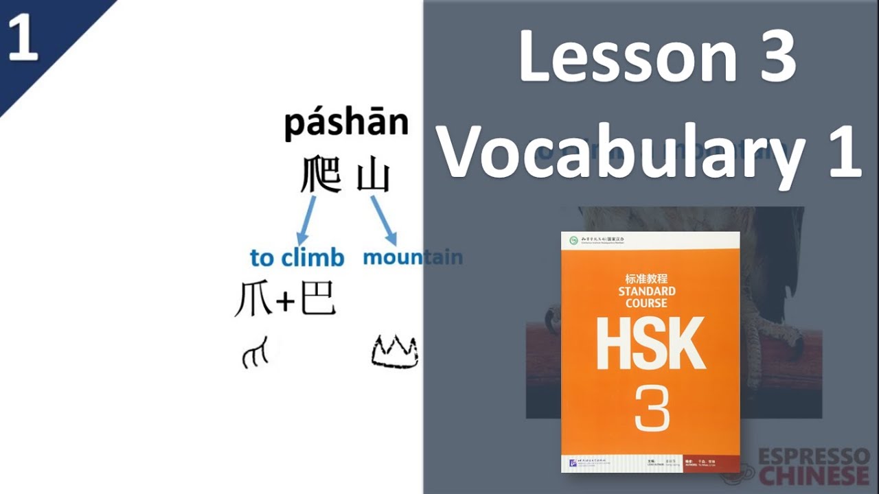 Lesson 3 Vocabulary 1 | HSK 3 Standard Course Part A &ndash; Teacher Explanation