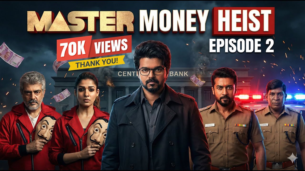 MASTER MONEY HEIST &ndash; EPISODE 2 | Jana nayagan Thalapathy Vijay  |Ajith| suriya | First AI Web Series