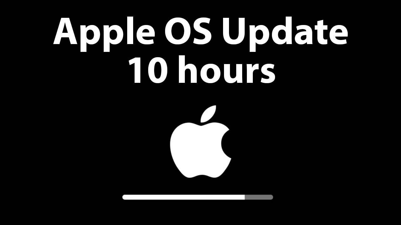 Apple OS Update Screen 10 hours REAL PROGRESS BAR in 4K UHD !