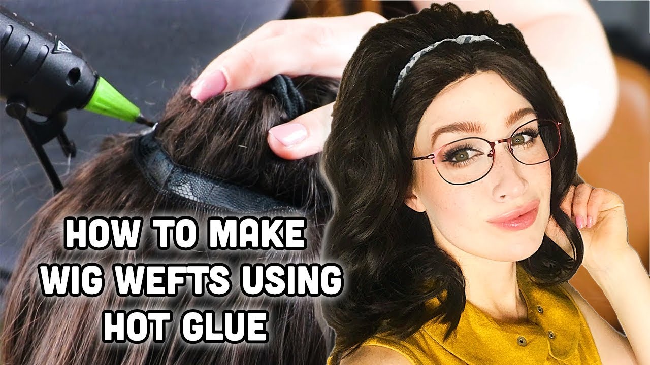 How to make wig wefts using hot glue [Nico from DMC5]