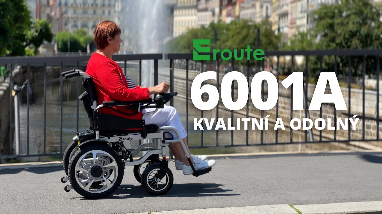 Eroute 6001A – Skládací elektrický invalidní vozík – Kvalitní konstrukce
