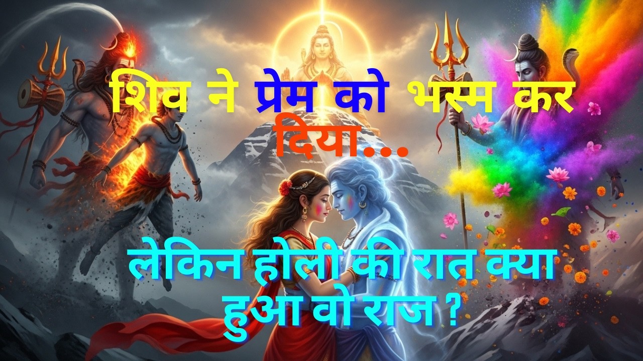 Shiva Burned Love... Then Revived It on Holi Night! Untold Secret #hindumythology #holi
