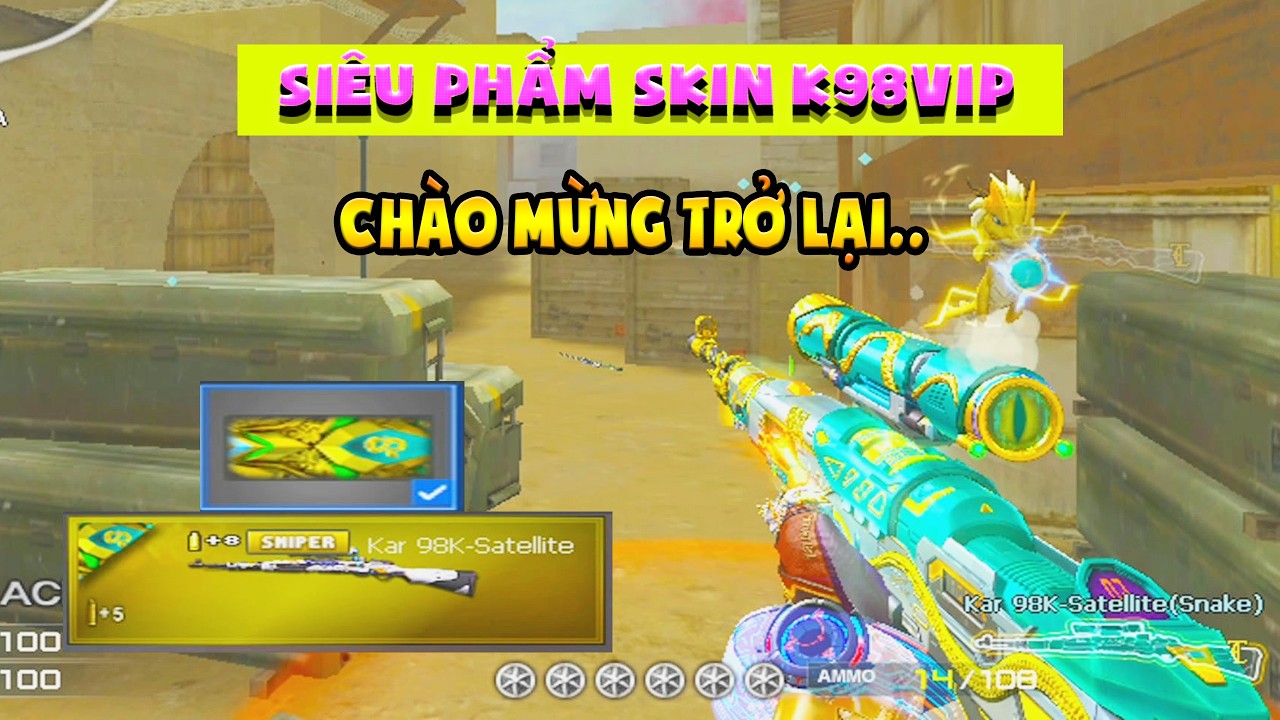 ► B&igrave;nh luận Đột K&iacute;ch - Si&ecirc;u phẩm Skin K98 VIP SNAKE - T&uacute; L&ecirc; trở lại