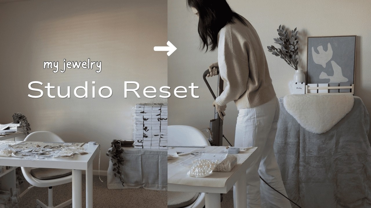 Studio Reset | Reorganizing My Jewelry Studio ✨