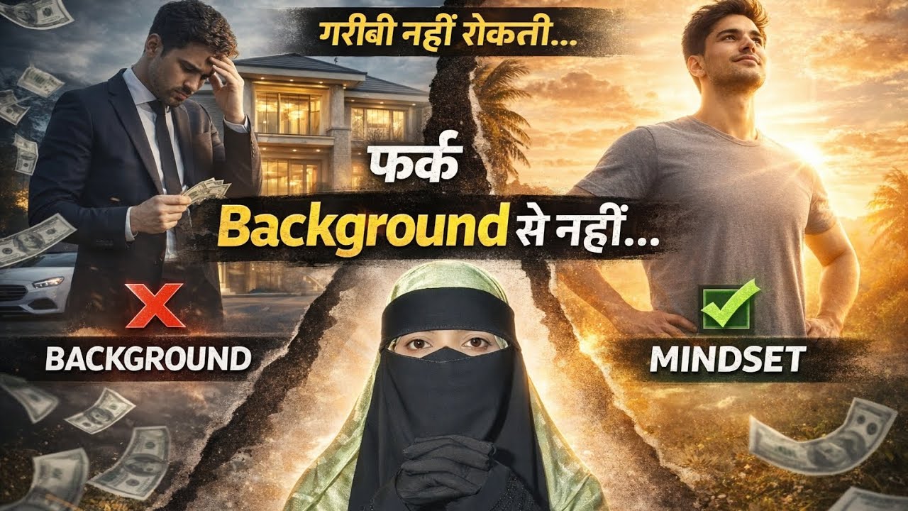 Background se fark nhi , mindset se fark padta he 
