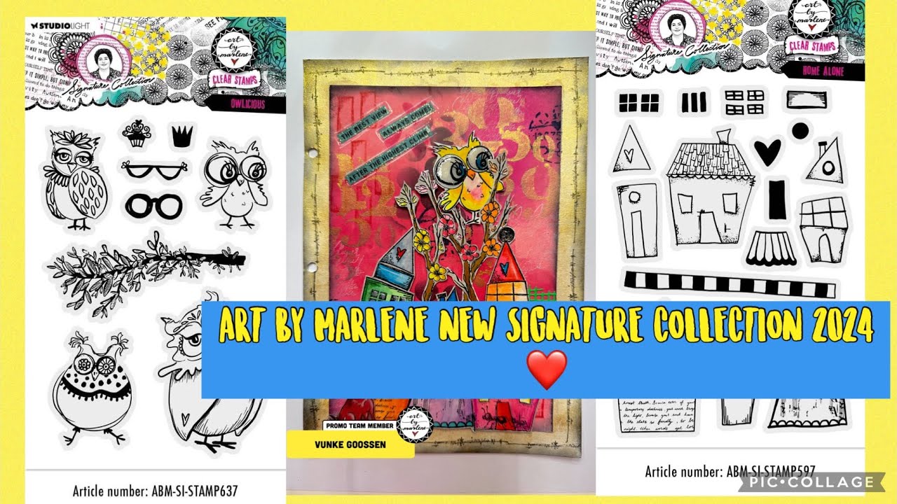 ART BY MARLENE Signature collection 2024❤️ABM-SI-STAMP 637 & ABM-SI-STAMP