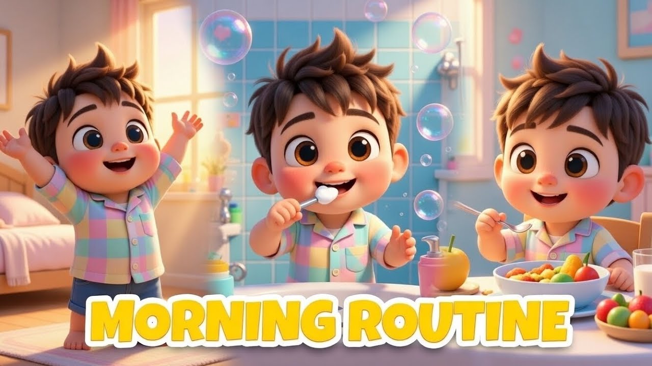 Full Morning Routine Song for Kids 🌞 | Wake Up, Brush & Breakfast #kidsvideo #foryou