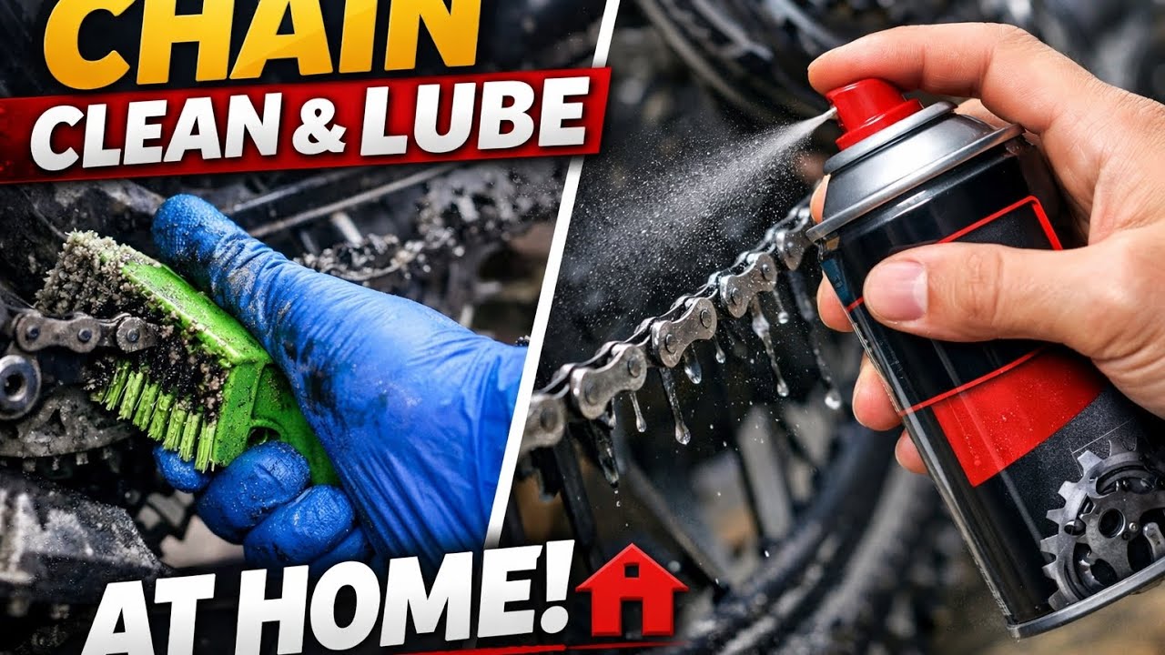 Chain clean and lube at home in just 10 min