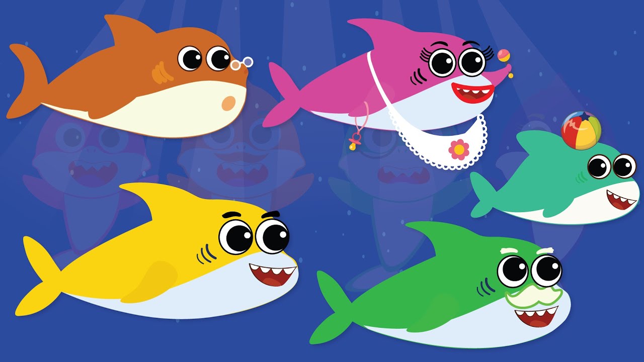 The Shark Family | Sing Along with Baby Sharks | Nursery Rhymes & Kids Song #babyshark