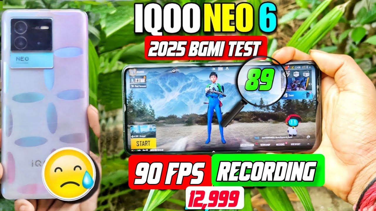 ⚡IQoo neo 6 2025 After 3 year 2025 90 FPS Bgmi test | Iqoo neo 6 full review in 2025😦