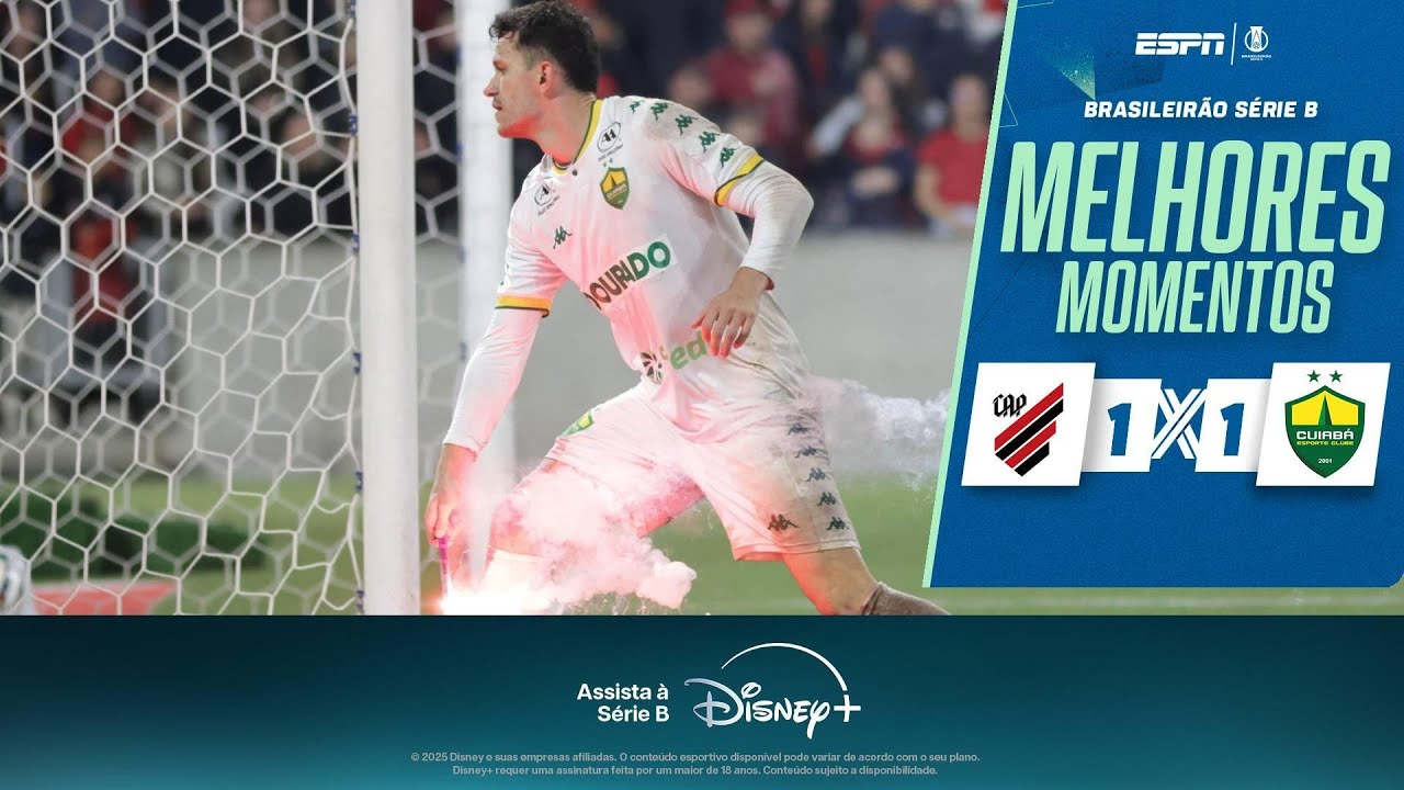 ATHLETICO-PR e CUIABÁ empatam em jogo ENCERRADO por PROTESTOS na SÉRIE B | MELHORES MOMENTOS