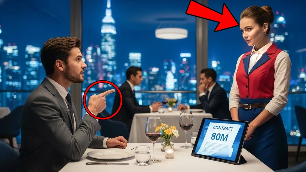 Arrogant Billionaire Calls Waitress “Too Slow” — Silence Falls When She Saves His $80M Deal