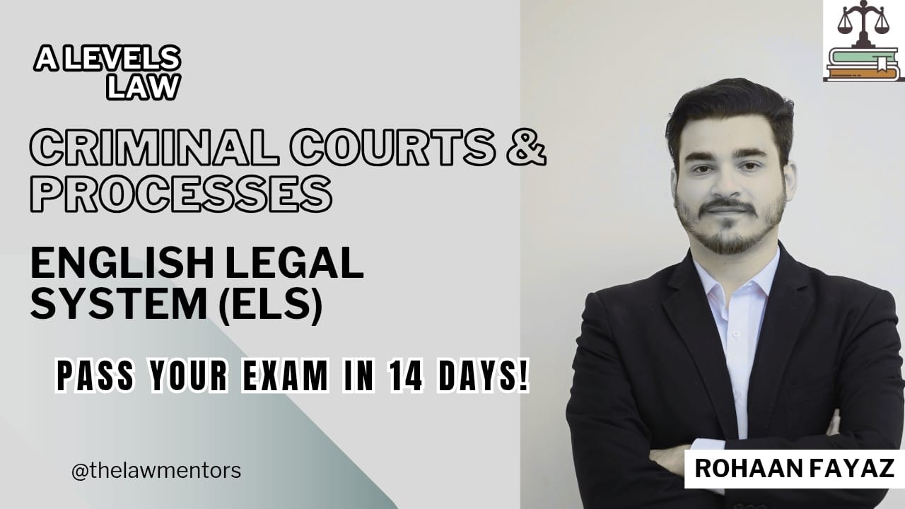 AS Law: Criminal Courts & Processes | Pass in 14 Days - English Legal System | Paper 1