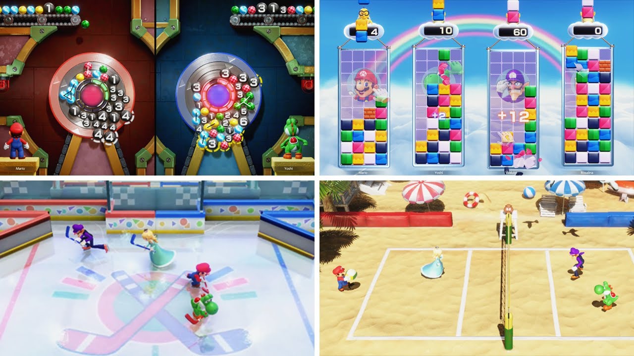 Mario Party Superstars - All Sports & Puzzles Minigames (MASTER CPU)