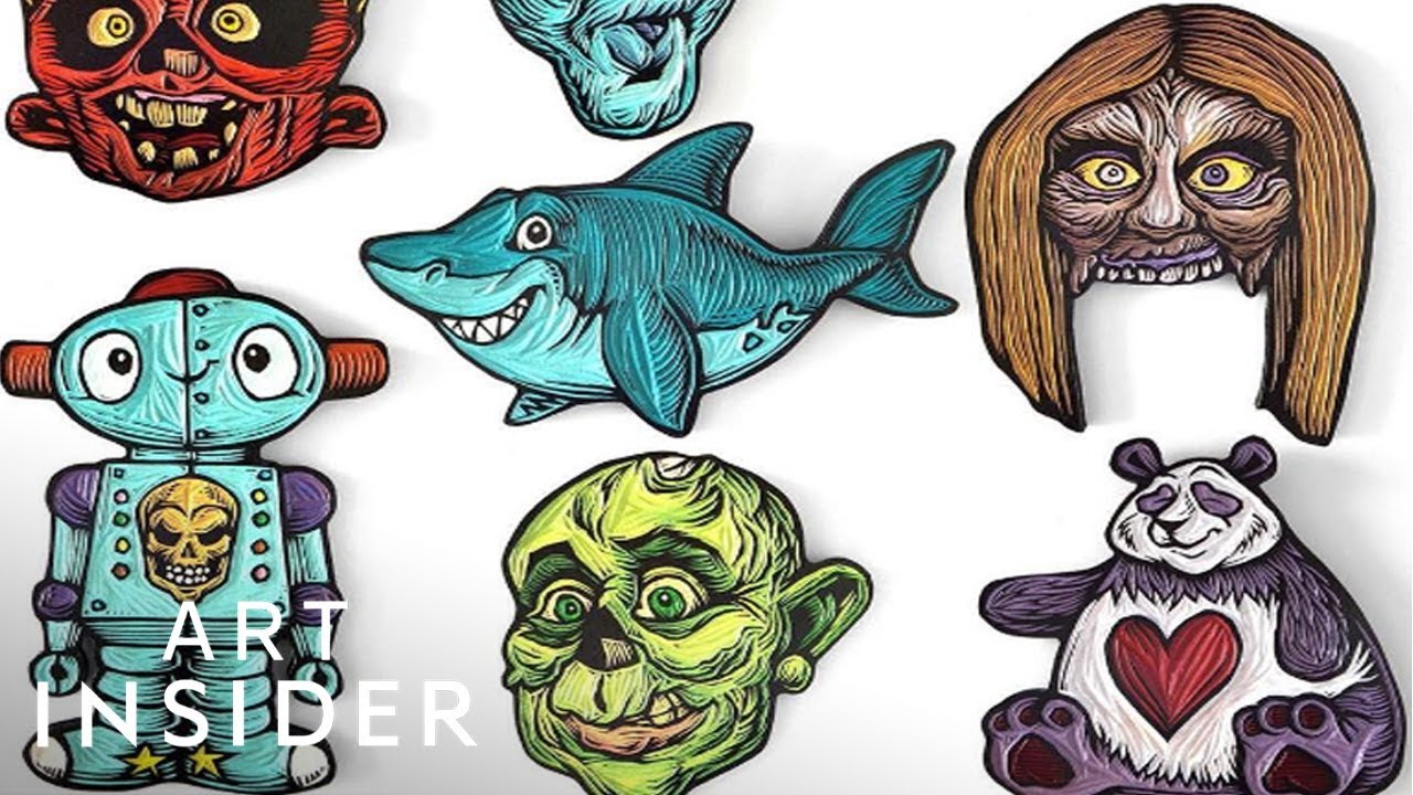 Printmaker Makes Colorful, Intricate Wood Cuts