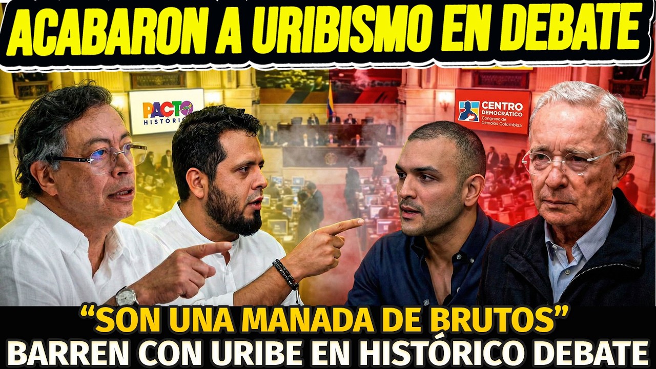 🚨BARREN A URIBE EN DEBATE: NO SOPORTARON LAS JUGADAS DE PETRO. MONDRAGÓN LOS MANDO ESTUDIAR. GOLPAZO