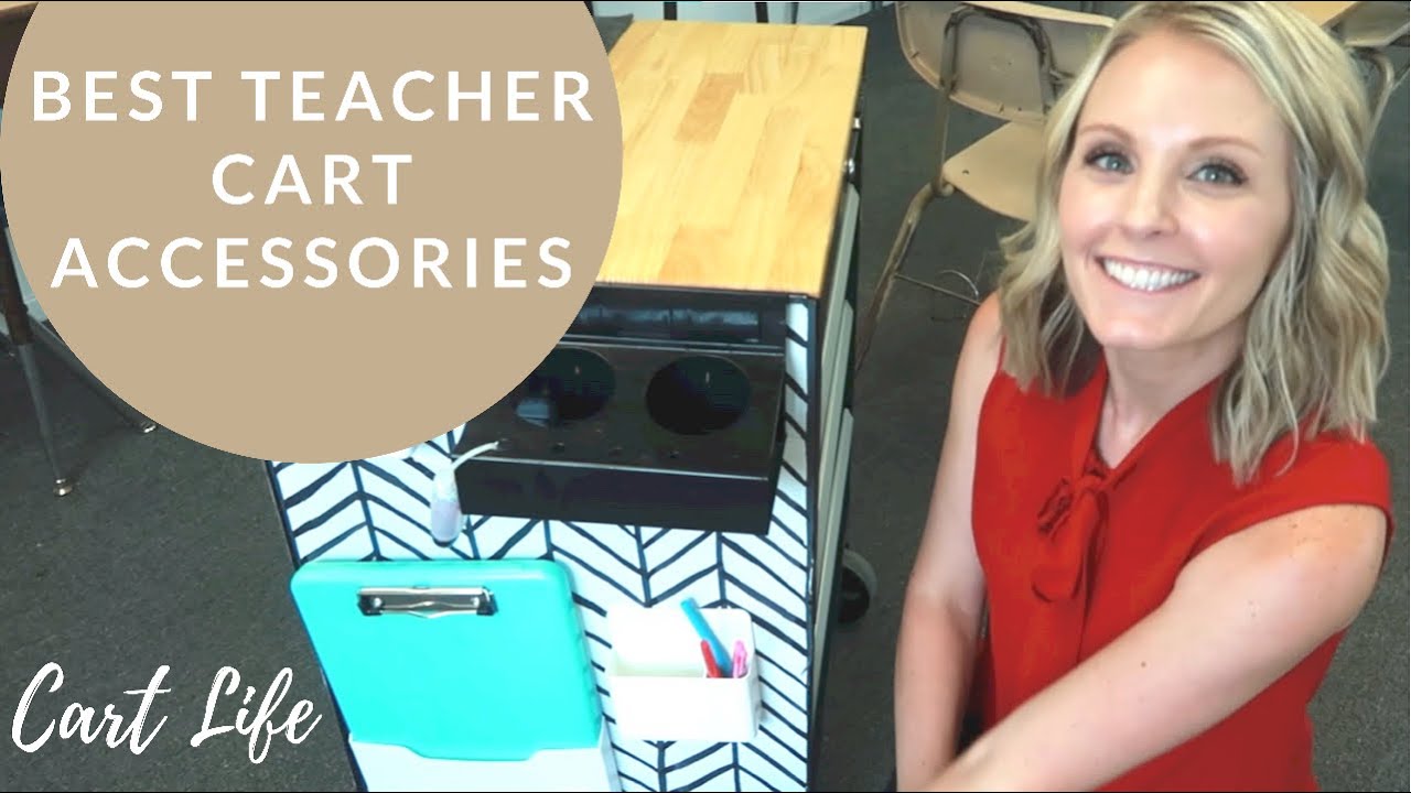 Cart Tour - Best Teacher Cart Organization Accessories - Middle School Teacher