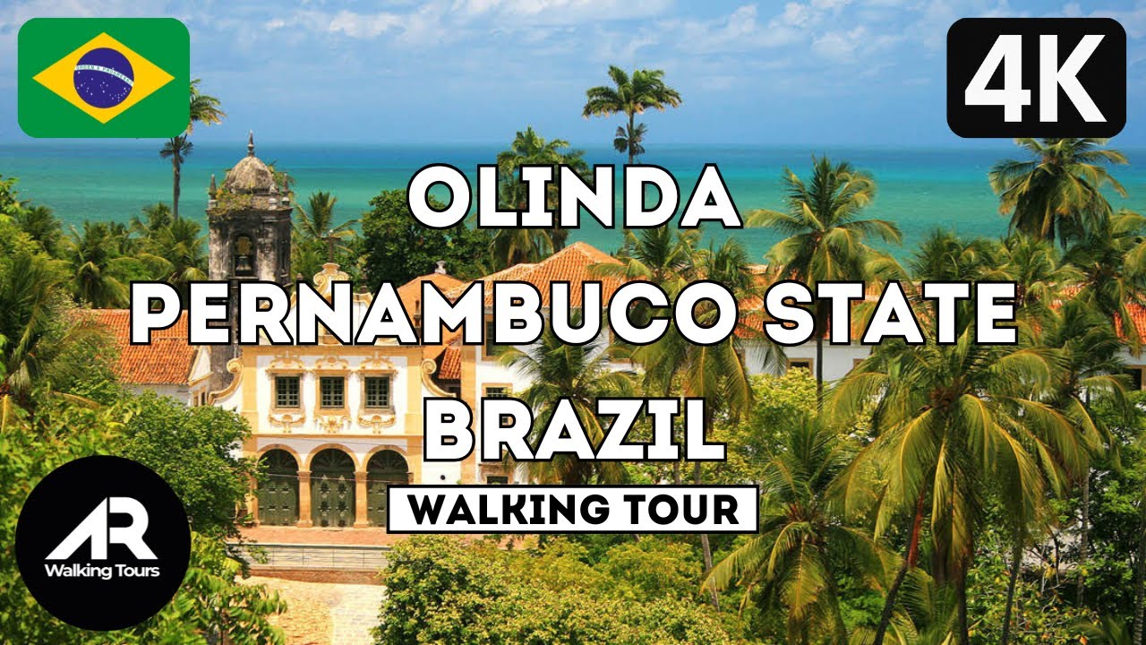 Walking Tour [4K] in Olinda, Pernambuco State, Brazil 🇧🇷