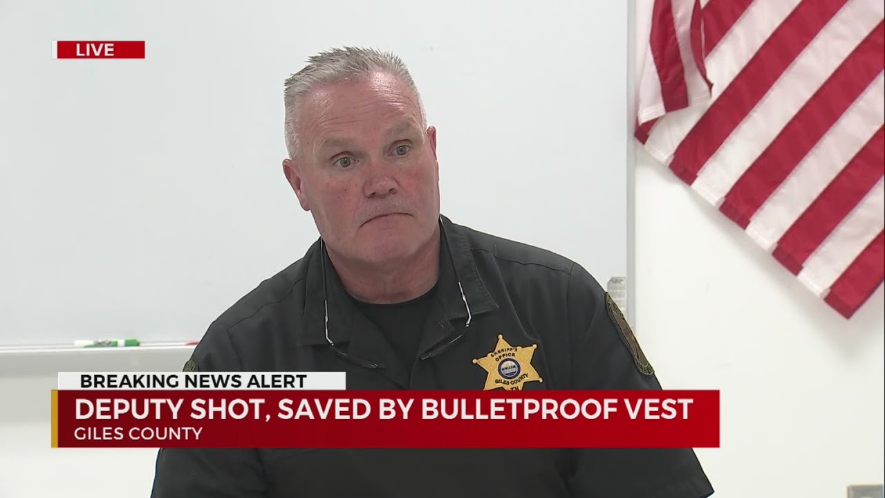 Press conference after Giles County deputy shot