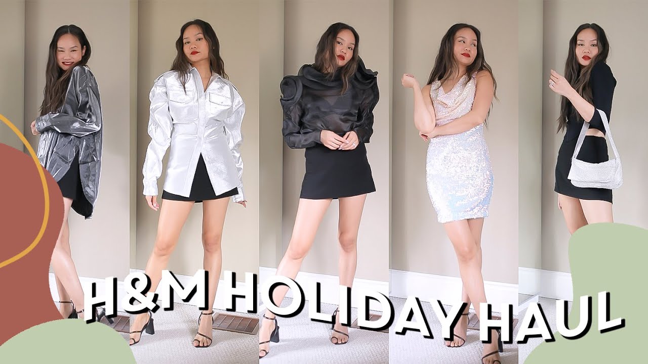 H&M HOLIDAY HAUL - Finding the perfect sparkly outfit for Christmas! (Review & Try On) | Victoria