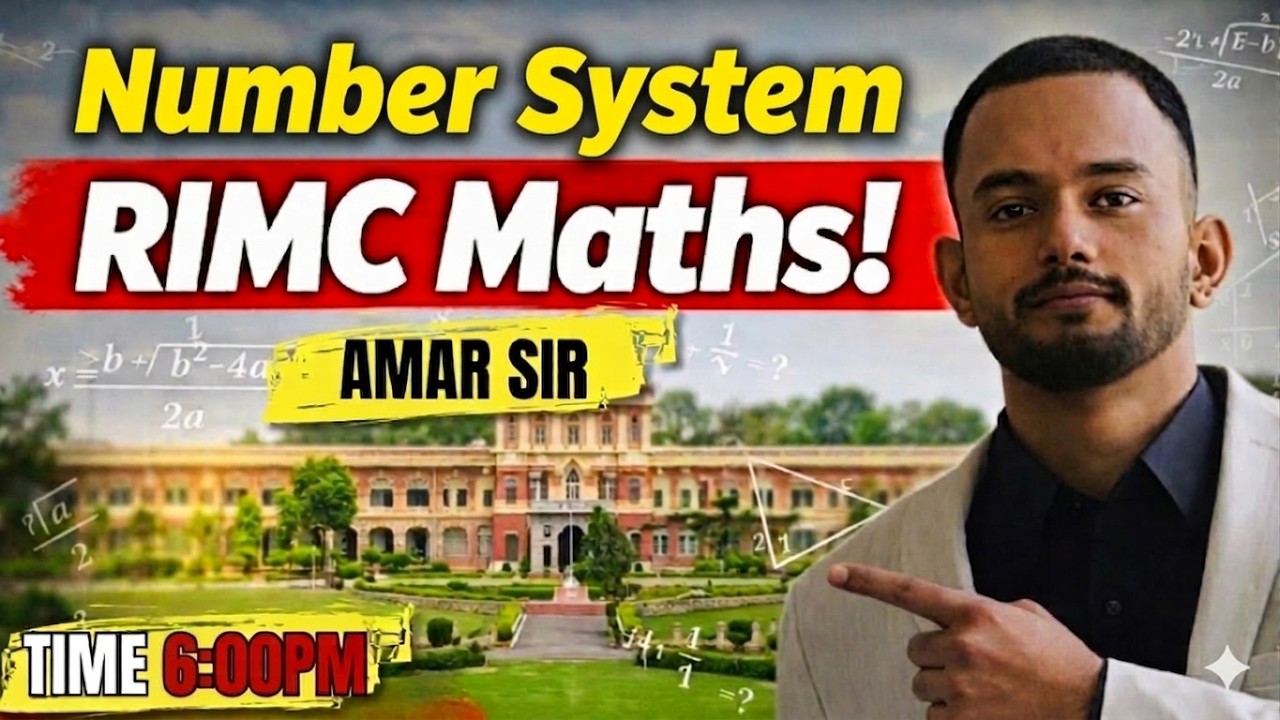 RIMC Number System Full Chapter in One Shot 🔥 | Crack RIMC Maths 2026 #rimc #numbersystem #rimcexam