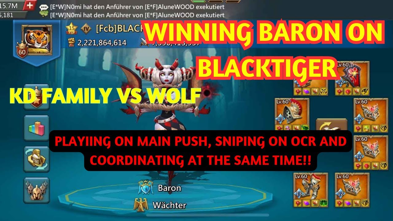 BLACKTIGER WINS BARON! ft. ocrBR 77 - Lords Mobile
