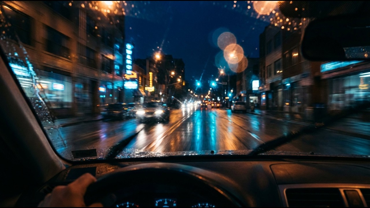 Rainy Night Drive – Music for Driving | drivewave.studios