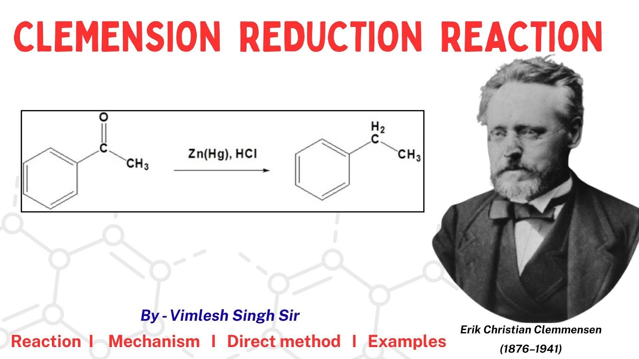 Clemmensen reduction reaction, mechanism, direct method and examples