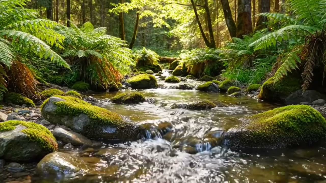 Nature Sounds for Stress Relief: Soothing Water & Forest Birds