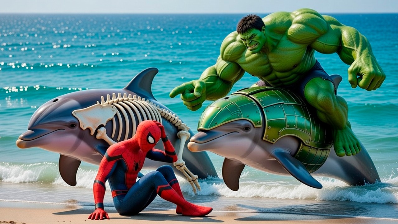 🦈🕷️SPIDER-MAN Wins The Magic Giant Spider-Dolphin Racing Championship | Epic Racing Challenge$?