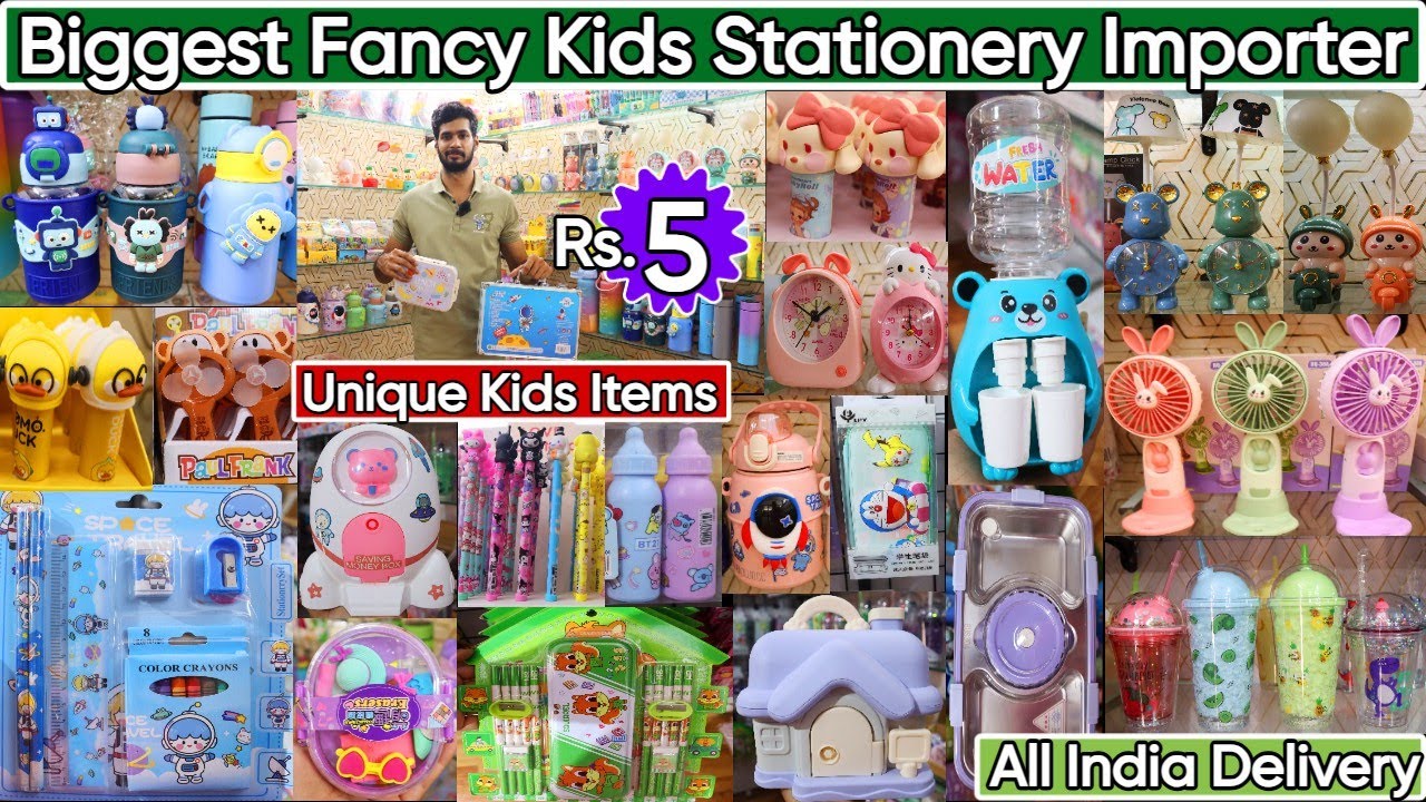 New Exclusive Trending Kids Stationery Importer in Delhi | Fancy Kids Toys & Korean Stationery Items