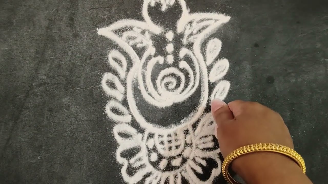 #art rangoli #easy simple daily basis rangoli ♥️ design ✨🙏