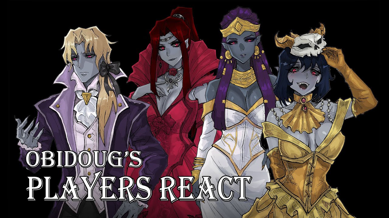 Players React to my fan art LIVE on stream! (Part 2) (Obidoug Black Campaign)