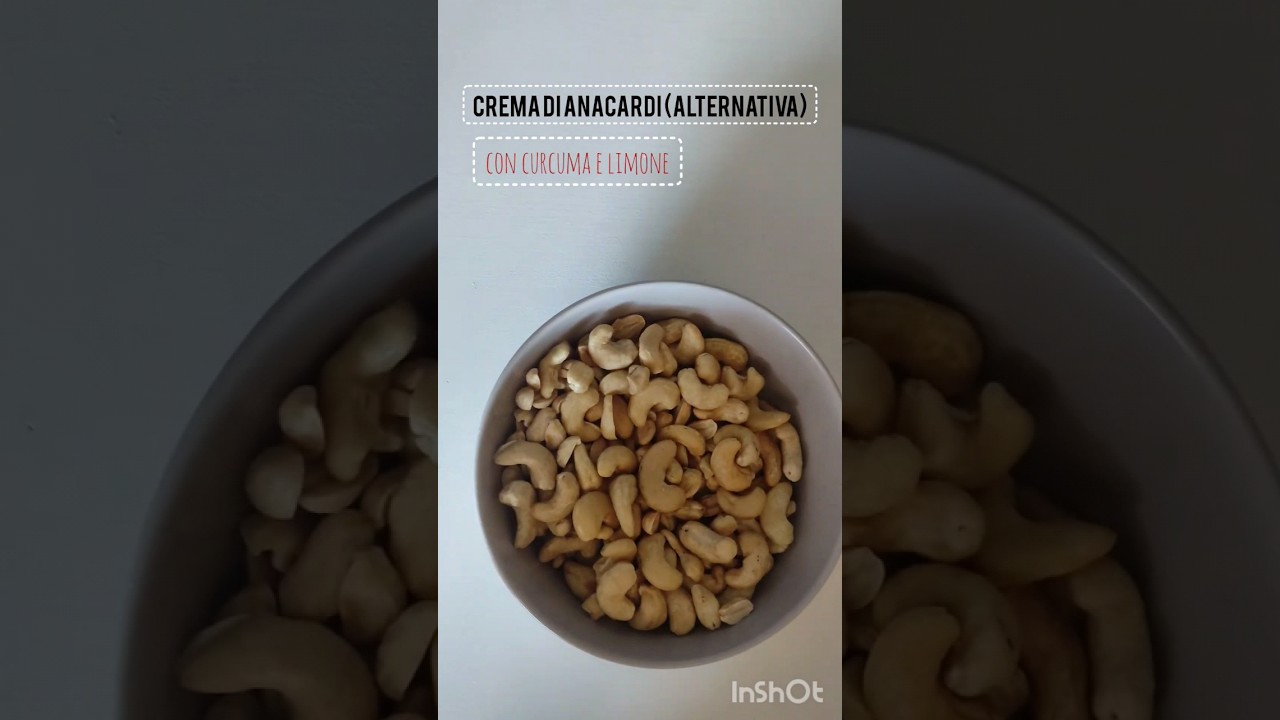 Crema di anacardi con curcuma e succo di limone