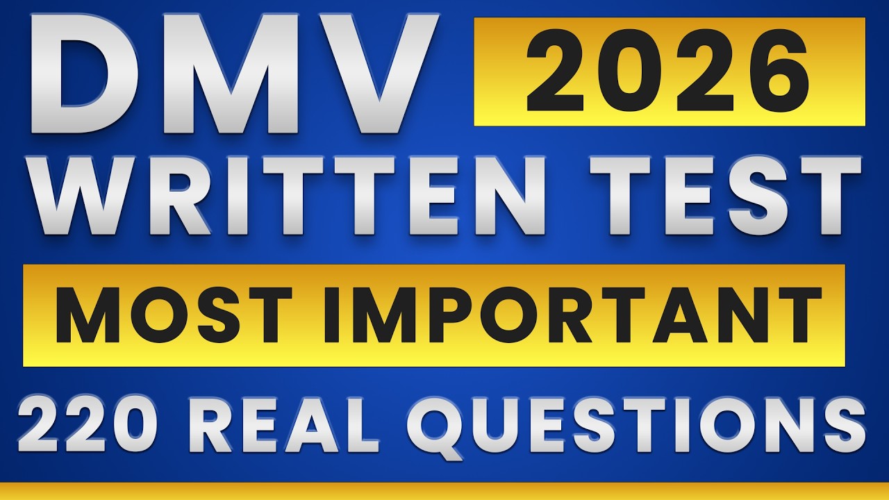 2026 CALIFORNIA DMV Written Test — CA Permit Practice Exam — Drivers Test  | CA Handbook Questions