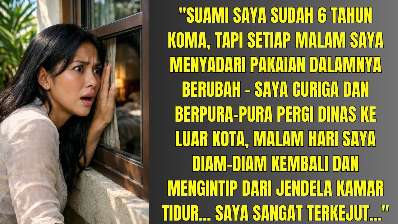 MALAM HARI SAYA DIAM DIAM KEMBALI DAN MENGINTIP DARI JENDELA KAMAR TIDUR    SAYA SANGAT TERKEJUT