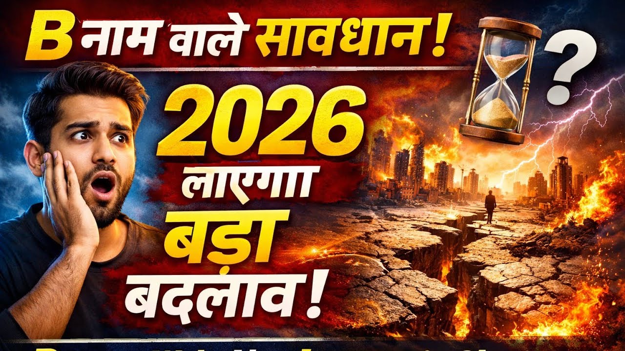 B नाम वाले सावधान! 2026 लाएगा बड़ा बदलाव।B Naam Wale Alert! 2026 Big Change. 