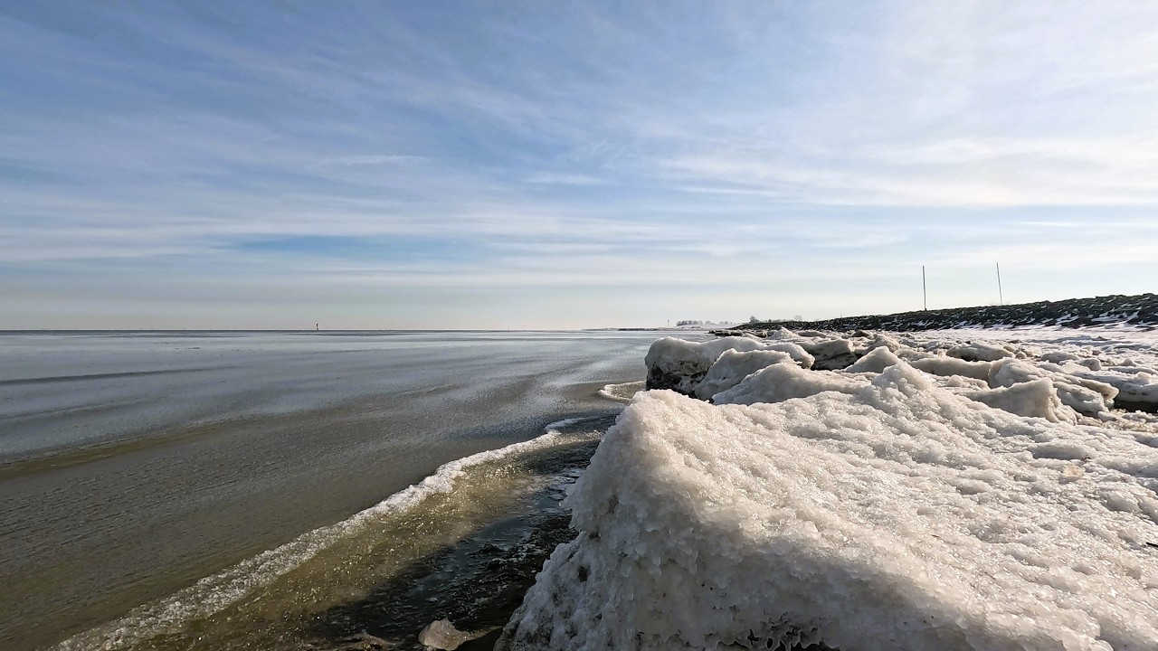 ❄️ Frostiger Wintermorgen an der Elbmündung – Otterndorf bis Altenbruch 🌊